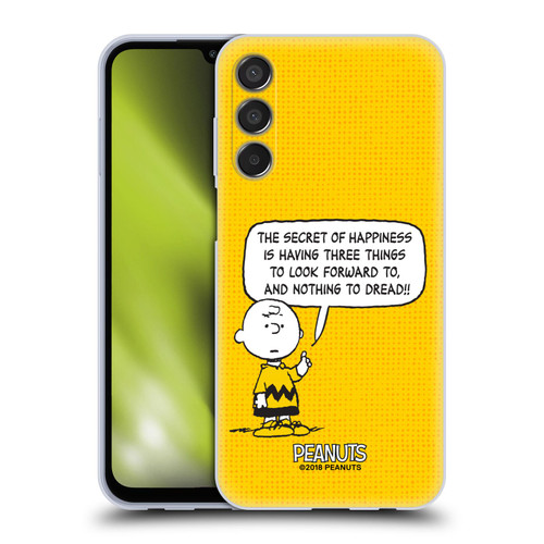 Peanuts Charlie Brown Happiness Soft Gel Case for Samsung Galaxy M15/F15 5G