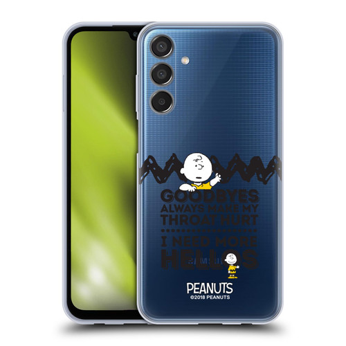 Peanuts Charlie Brown Hellos Soft Gel Case for Samsung Galaxy M15/F15 5G