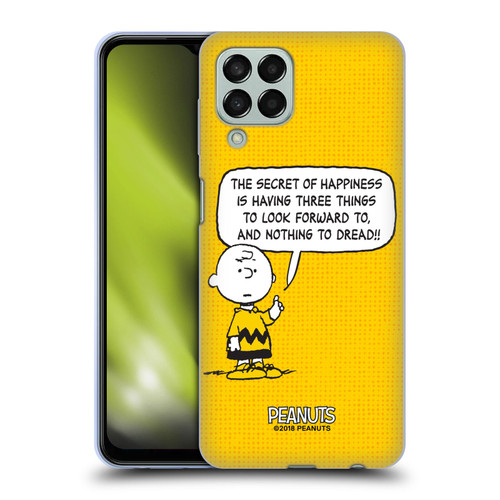 Peanuts Charlie Brown Happiness Soft Gel Case for Samsung Galaxy M33 (2022)