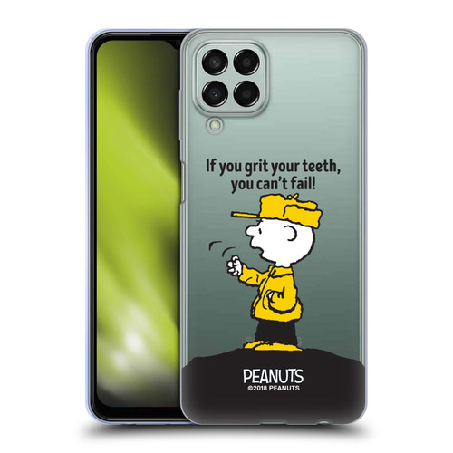 Peanuts Charlie Brown You Can't Fail Soft Gel Case for Samsung Galaxy M33 (2022)