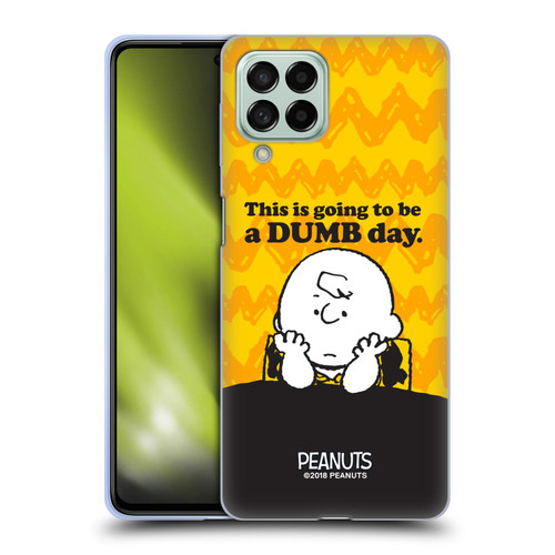 Peanuts Charlie Brown Dumb Day Soft Gel Case for Samsung Galaxy M53 (2022)