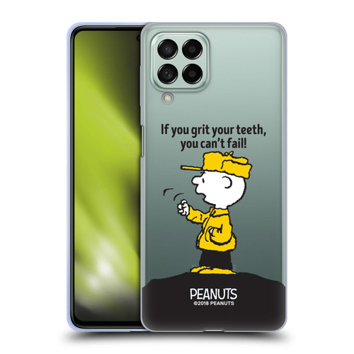 Peanuts Charlie Brown You Can't Fail Soft Gel Case for Samsung Galaxy M53 (2022)