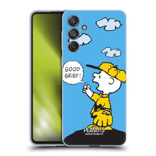 Peanuts Charlie Brown Good Grief Soft Gel Case for Samsung Galaxy M55 5G