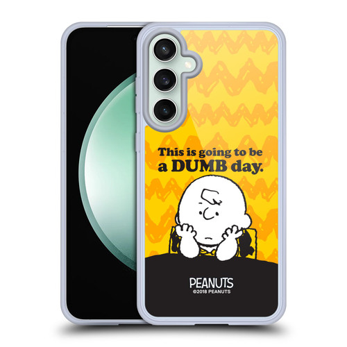 Peanuts Charlie Brown Dumb Day Soft Gel Case for Samsung Galaxy S23 FE 5G & MagSafe