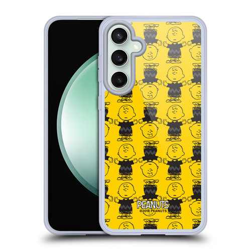 Peanuts Charlie Brown Patterns 2 Soft Gel Case for Samsung Galaxy S23 FE 5G & MagSafe