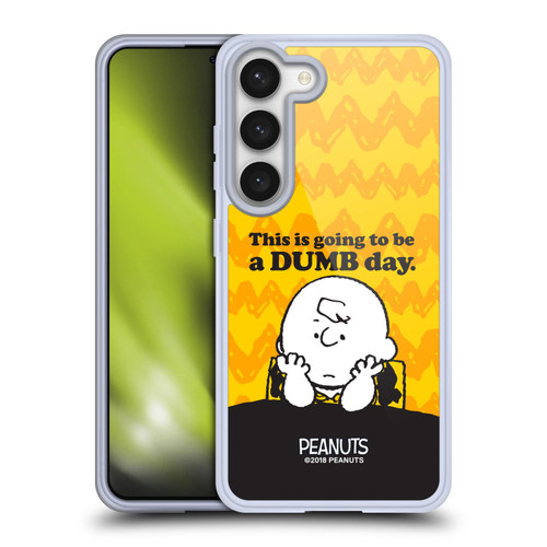 Peanuts Charlie Brown Dumb Day Soft Gel Case for Samsung Galaxy S23 5G & MagSafe