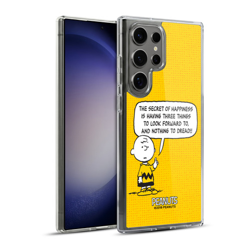 Peanuts Charlie Brown Happiness Soft Gel Case for Samsung Galaxy S23 Ultra 5G & MagSafe
