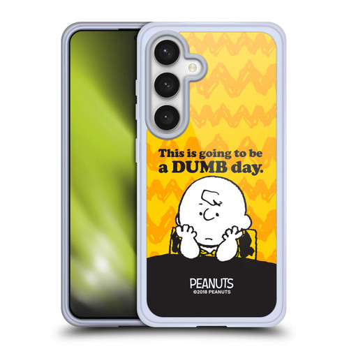 Peanuts Charlie Brown Dumb Day Soft Gel Case for Samsung Galaxy S24 5G & MagSafe