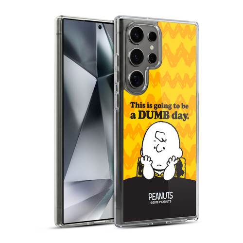 Peanuts Charlie Brown Dumb Day Soft Gel Case for Samsung Galaxy S24 Ultra 5G & MagSafe