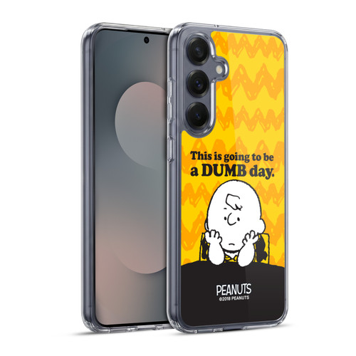 Peanuts Charlie Brown Dumb Day Soft Gel Case for Samsung Galaxy S25+ & MagSafe