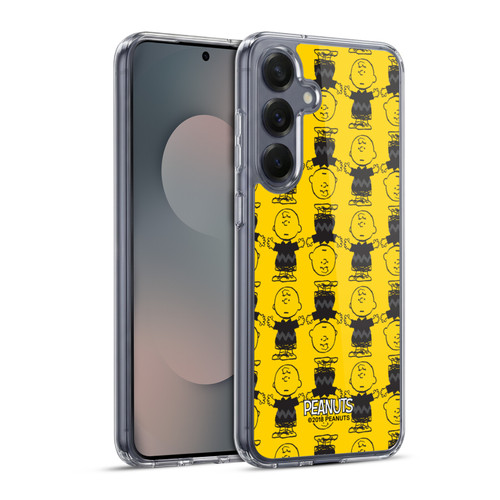 Peanuts Charlie Brown Patterns 2 Soft Gel Case for Samsung Galaxy S25+ & MagSafe