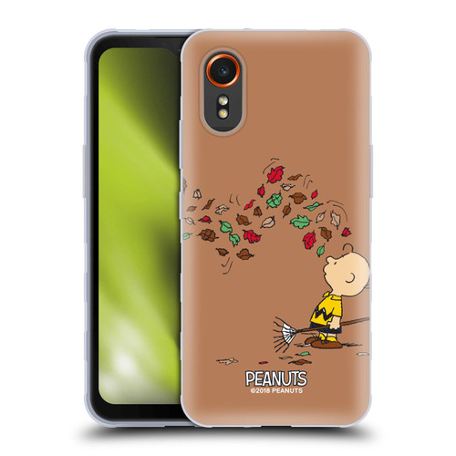 Peanuts Charlie Brown Autumn Soft Gel Case for Samsung Galaxy Xcover7 5G