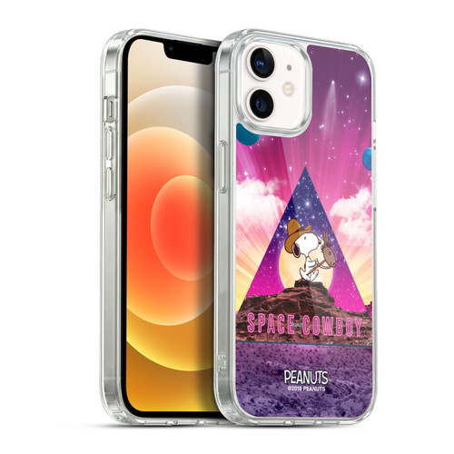 Peanuts Snoopy Space Cowboy Nebula Triangle Soft Gel Case for Apple iPhone 12 / iPhone 12 Pro & MagSafe