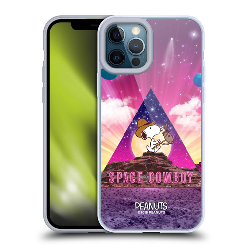 Peanuts Snoopy Space Cowboy Nebula Triangle Soft Gel Case for Apple iPhone 12 Pro Max & MagSafe