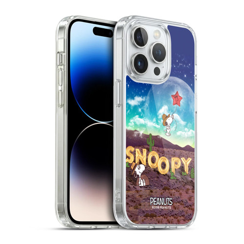 Peanuts Snoopy Space Cowboy Nebula Fly Balloon Soft Gel Case for Apple iPhone 13 Pro & MagSafe