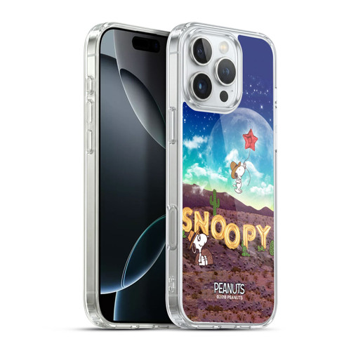 Peanuts Snoopy Space Cowboy Nebula Fly Balloon Soft Gel Case for Apple iPhone 16 Pro Max & MagSafe