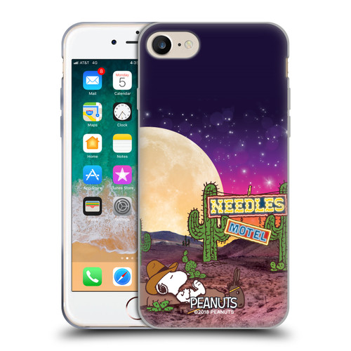 Peanuts Snoopy Space Cowboy Nebula Cactus Needles Soft Gel Case for Apple iPhone 7 / 8 / SE 2020 & 2022 & MagSafe