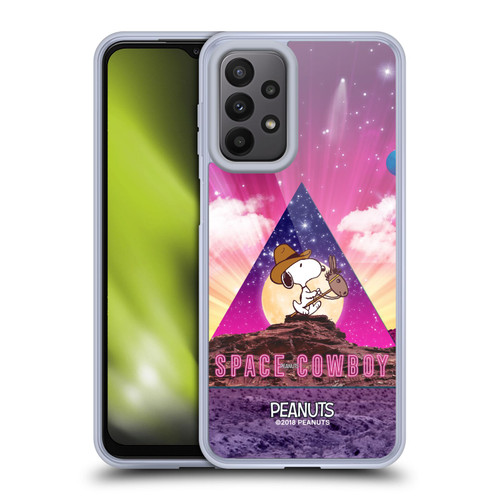 Peanuts Snoopy Space Cowboy Nebula Triangle Soft Gel Case for Samsung Galaxy A23 / 5G (2022)