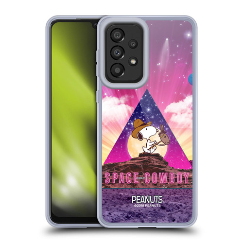 Peanuts Snoopy Space Cowboy Nebula Triangle Soft Gel Case for Samsung Galaxy A33 5G (2022)