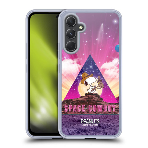 Peanuts Snoopy Space Cowboy Nebula Triangle Soft Gel Case for Samsung Galaxy A54 5G