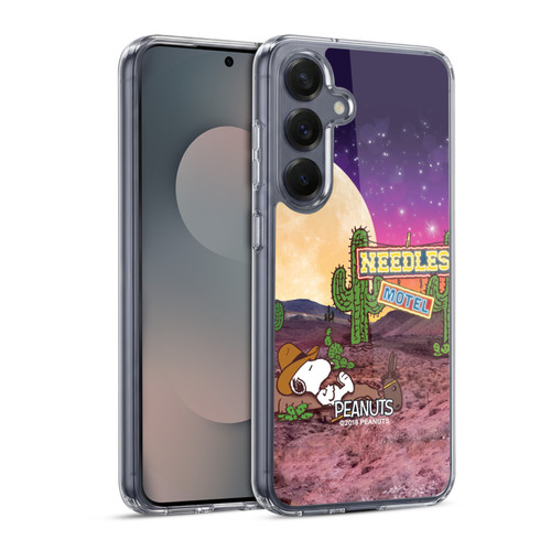 Peanuts Snoopy Space Cowboy Nebula Cactus Needles Soft Gel Case for Samsung Galaxy S25 & MagSafe