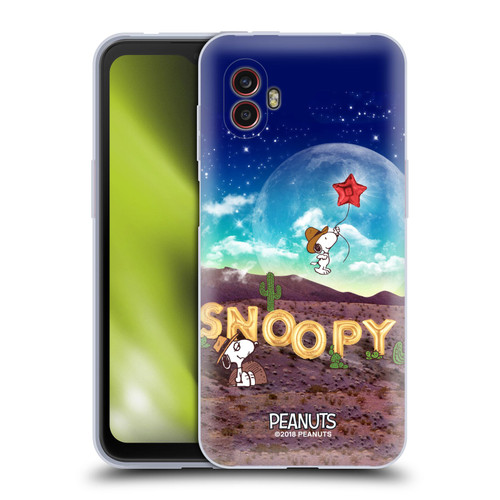 Peanuts Snoopy Space Cowboy Nebula Fly Balloon Soft Gel Case for Samsung Galaxy Xcover6 Pro/Pro2
