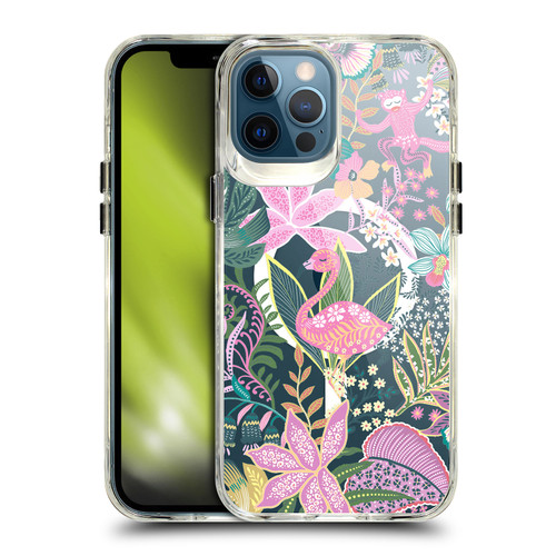 Ninola 2025-26 Collection Summer Vibe Jungle Green SHOCKPROOF BUMPER CASE COMPATIBLE WITH Apple iPhone 12 Pro Max & MAGSAFE