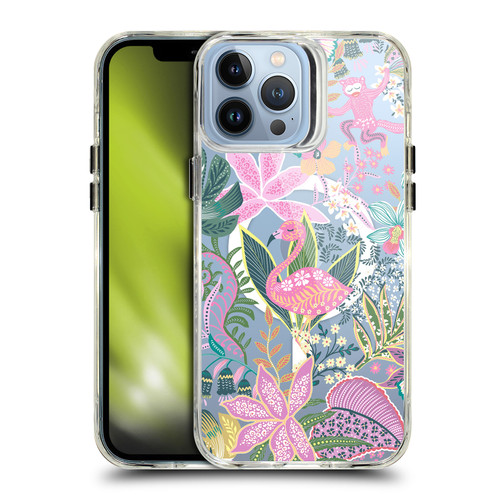 Ninola 2025-26 Collection Summer Vibe Jungle Green SHOCKPROOF BUMPER CASE COMPATIBLE WITH Apple iPhone 13 Pro Max & MAGSAFE
