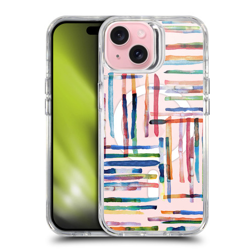 Ninola 2025-26 Collection Modern Scandi Stripes SHOCKPROOF BUMPER CASE COMPATIBLE WITH Apple iPhone 15 & MAGSAFE