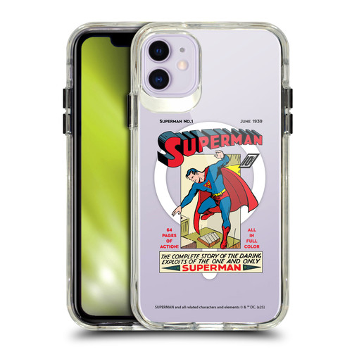 Superman DC Comics Logos and Comics Famous SHOCKPROOF BUMPER CASE COMPATIBLE WITH Apple iPhone 11 & MAGSAFE