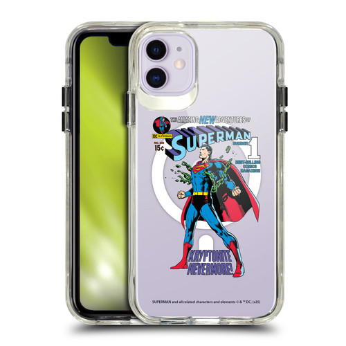 Superman DC Comics Logos and Comics Unchained SHOCKPROOF BUMPER CASE COMPATIBLE WITH Apple iPhone 11 & MAGSAFE