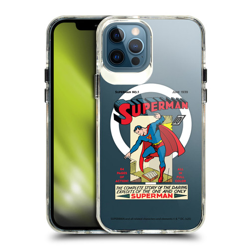Superman DC Comics Logos and Comics Famous SHOCKPROOF BUMPER CASE COMPATIBLE WITH Apple iPhone 12 / iPhone 12 Pro & MAGSAFE