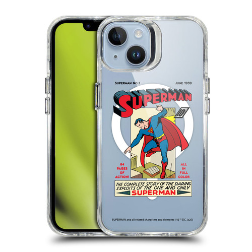 Superman DC Comics Logos and Comics Famous SHOCKPROOF BUMPER CASE COMPATIBLE WITH Apple iPhone 14 & MAGSAFE