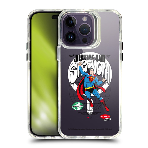 Superman DC Comics Logos and Comics Character Art SHOCKPROOF BUMPER CASE COMPATIBLE WITH Apple iPhone 14 Pro Max & MAGSAFE