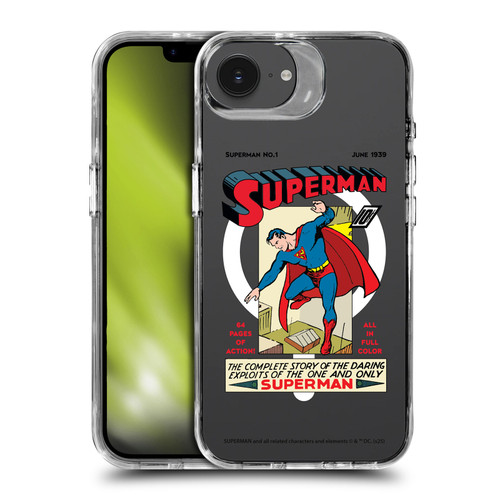 Superman DC Comics Logos and Comics Famous SHOCKPROOF BUMPER CASE COMPATIBLE WITH Apple iPhone 16e & MAGSAFE