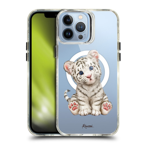 Kayomi Harai Animals Baby White Tiger SHOCKPROOF BUMPER CASE COMPATIBLE WITH Apple iPhone 13 Pro Max & MAGSAFE