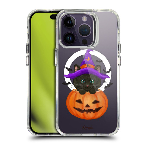 Kayomi Harai Animals Halloween Cat SHOCKPROOF BUMPER CASE COMPATIBLE WITH Apple iPhone 14 Pro & MAGSAFE