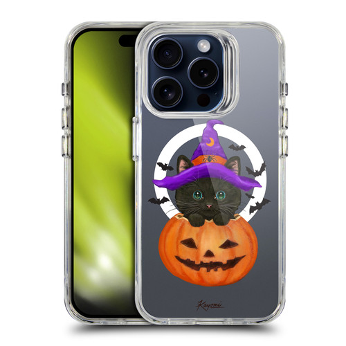 Kayomi Harai Animals Halloween Cat SHOCKPROOF BUMPER CASE COMPATIBLE WITH Apple iPhone 15 Pro & MAGSAFE