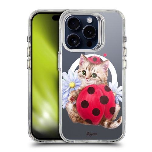 Kayomi Harai Animals Ladybug Cat SHOCKPROOF BUMPER CASE COMPATIBLE WITH Apple iPhone 15 Pro & MAGSAFE