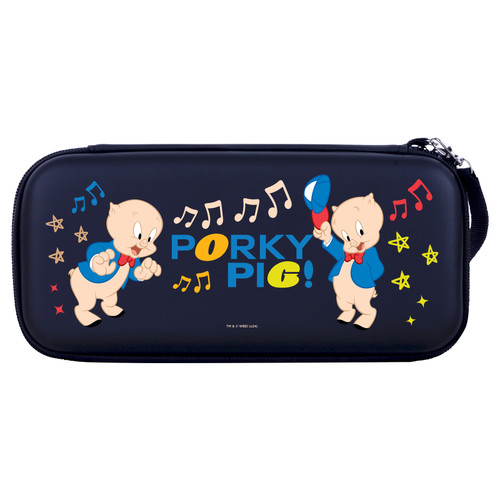 Looney Tunes Character Icons Porky Pig Hard Storage Travel Carry Case for Nintendo Switch