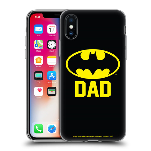 Batman DC Comics Logos Batdad Soft Gel Case for Apple iPhone X / iPhone XS & MagSafe