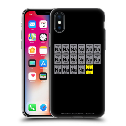 Batman DC Comics Logos Na Na Na Na Soft Gel Case for Apple iPhone X / iPhone XS & MagSafe