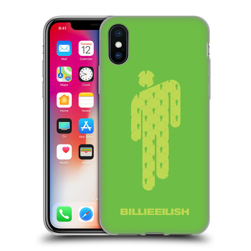 Billie Eilish Key Art Blohsh Green Soft Gel Case for Apple iPhone X / iPhone XS & MagSafe