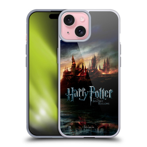 Harry Potter Deathly Hallows VIII Castle Soft Gel Case for Apple iPhone 15 & MagSafe