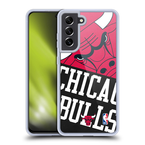 NBA Chicago Bulls Half Oversized Soft Gel Case for Samsung Galaxy S21 FE 5G & MagSafe
