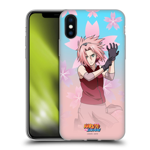 Naruto Shippuden Character Art Sakura Haruno Soft Gel Case for Apple iPhone X / iPhone XS & MagSafe
