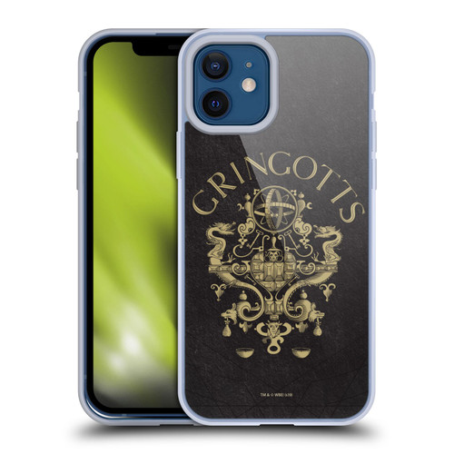 Harry Potter Sorcerer's Stone I Gringotts Crest Soft Gel Case for Apple iPhone 12 / iPhone 12 Pro & MagSafe