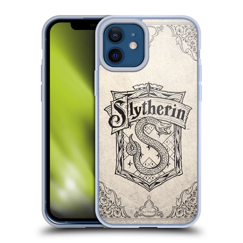 Harry Potter Sorcerer's Stone I Slytherin Parchment Soft Gel Case for Apple iPhone 12 / iPhone 12 Pro & MagSafe