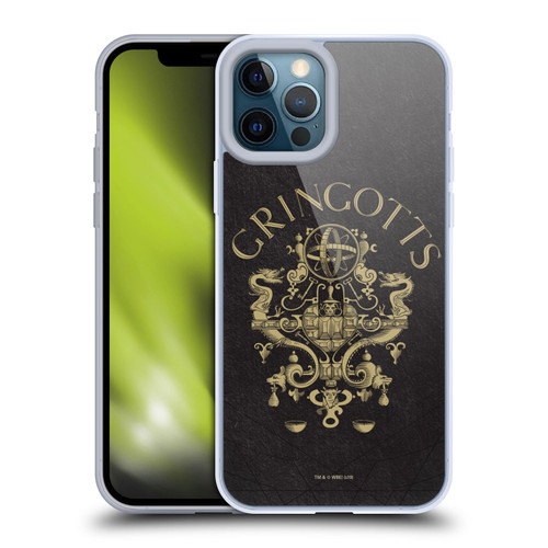 Harry Potter Sorcerer's Stone I Gringotts Crest Soft Gel Case for Apple iPhone 12 Pro Max & MagSafe