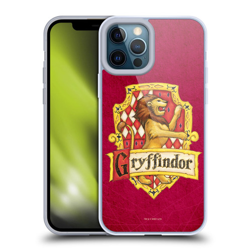 Harry Potter Sorcerer's Stone I Gryffindor Crest Soft Gel Case for Apple iPhone 12 Pro Max & MagSafe